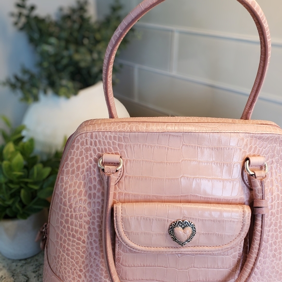 Brighton Pink Leather Purse / Handbag ๐ - Picture 2 of 8